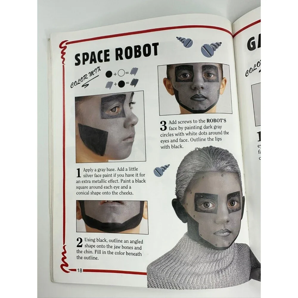 The Best Ever Face Painting Kit Book Step-by-Step Ideas Halloween Kids Party